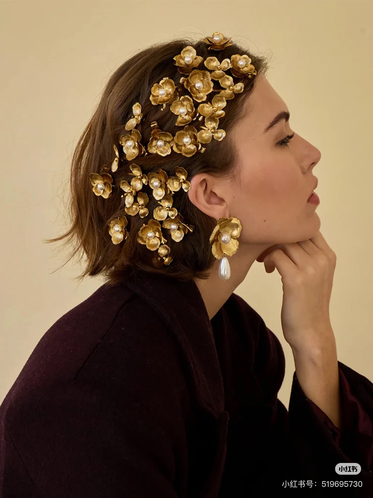 Spring blooms in my hair,and the romantic in me comes alive.