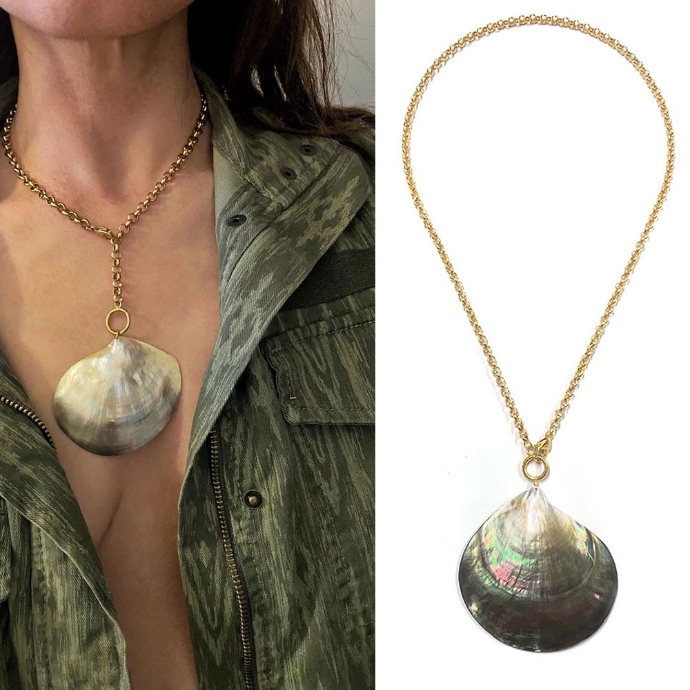 Abalone Shell Statement Necklace