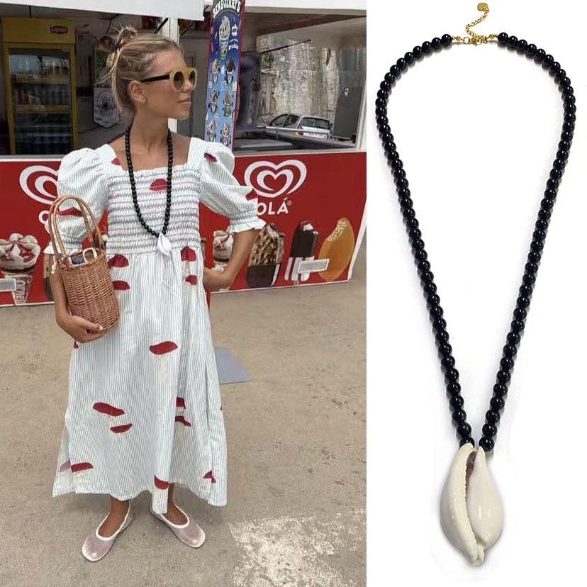 Tassel Shell Pendant Necklace