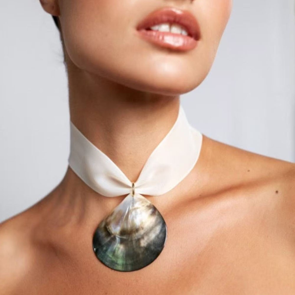 Abalone Shell Statement Necklace