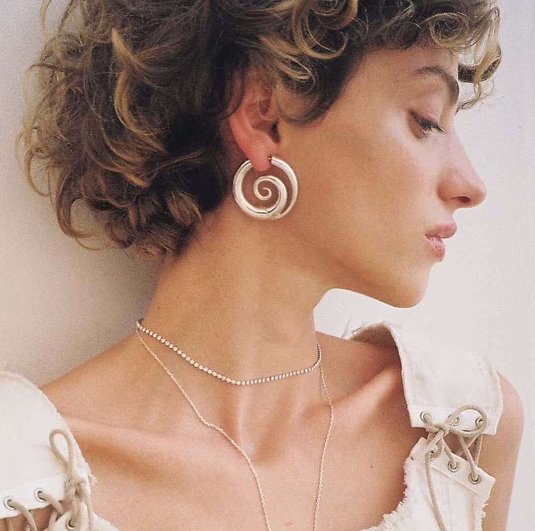 Spiral Hoop Earrings