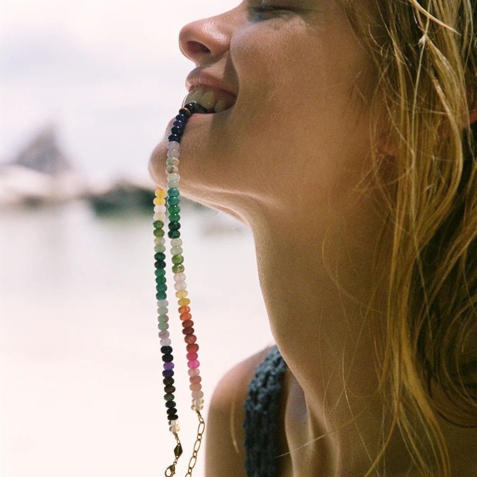 Anni Rainbow Beaded Necklace Bracelet Collection