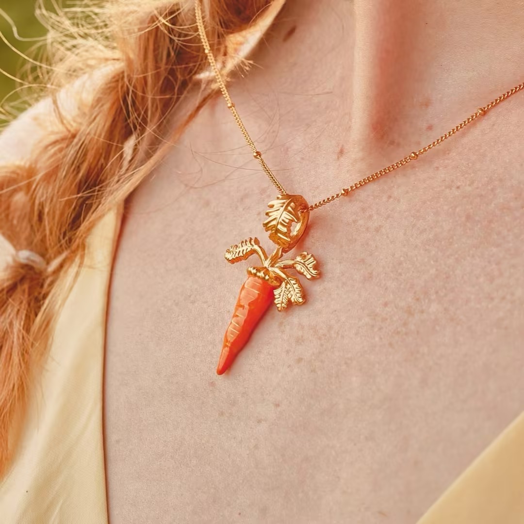 Carrot Pendant Necklace