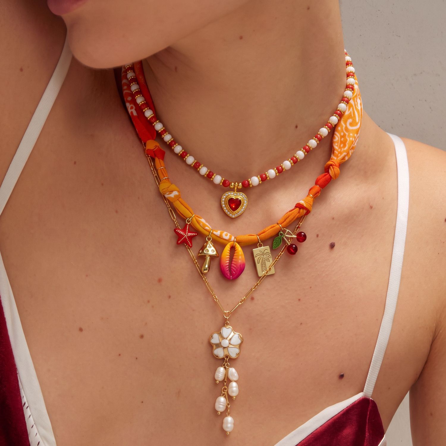 Summer Romance Charm Necklace Collection