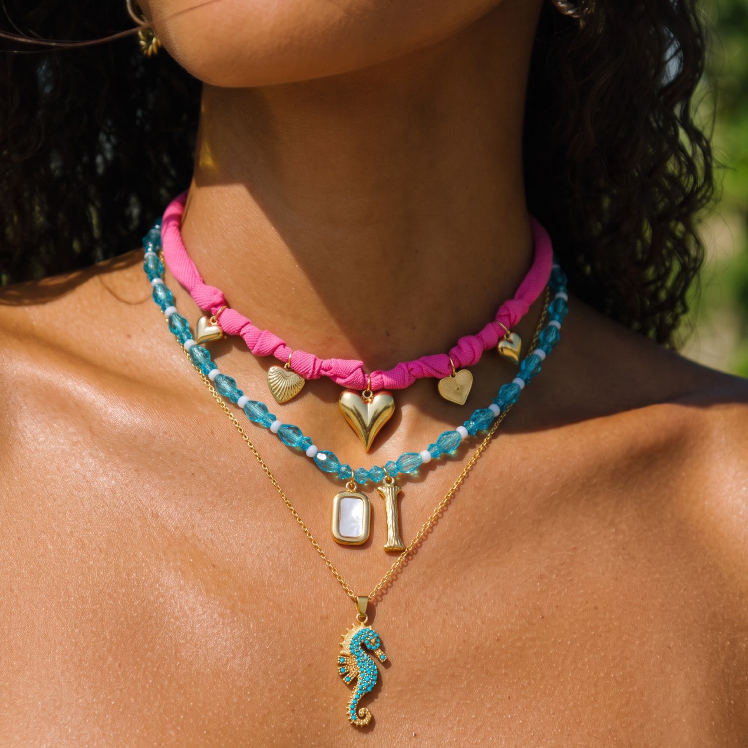 Mediterranean Coastal Charm Necklace Collection