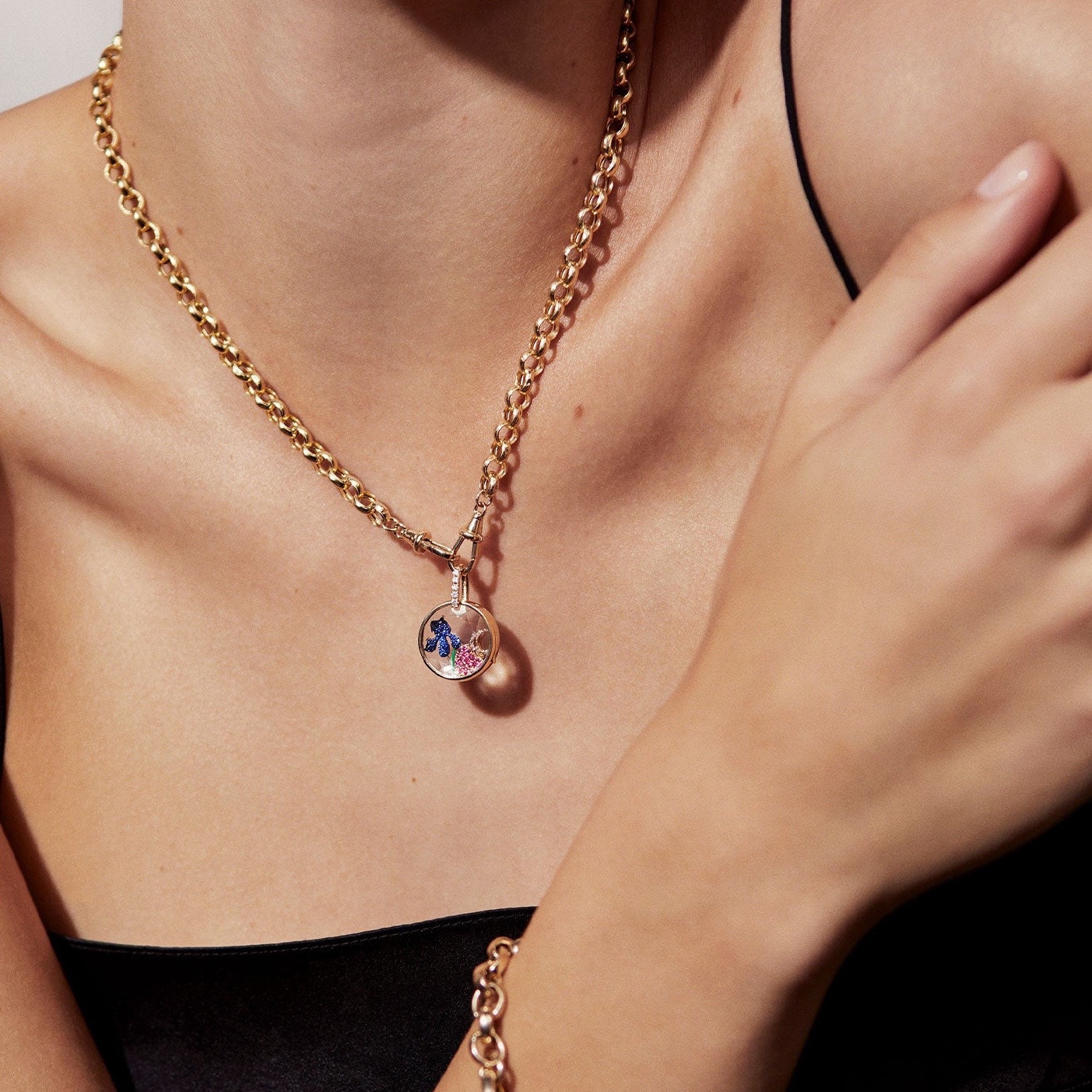 Charm Capsule Floating Locket Pendant Collection