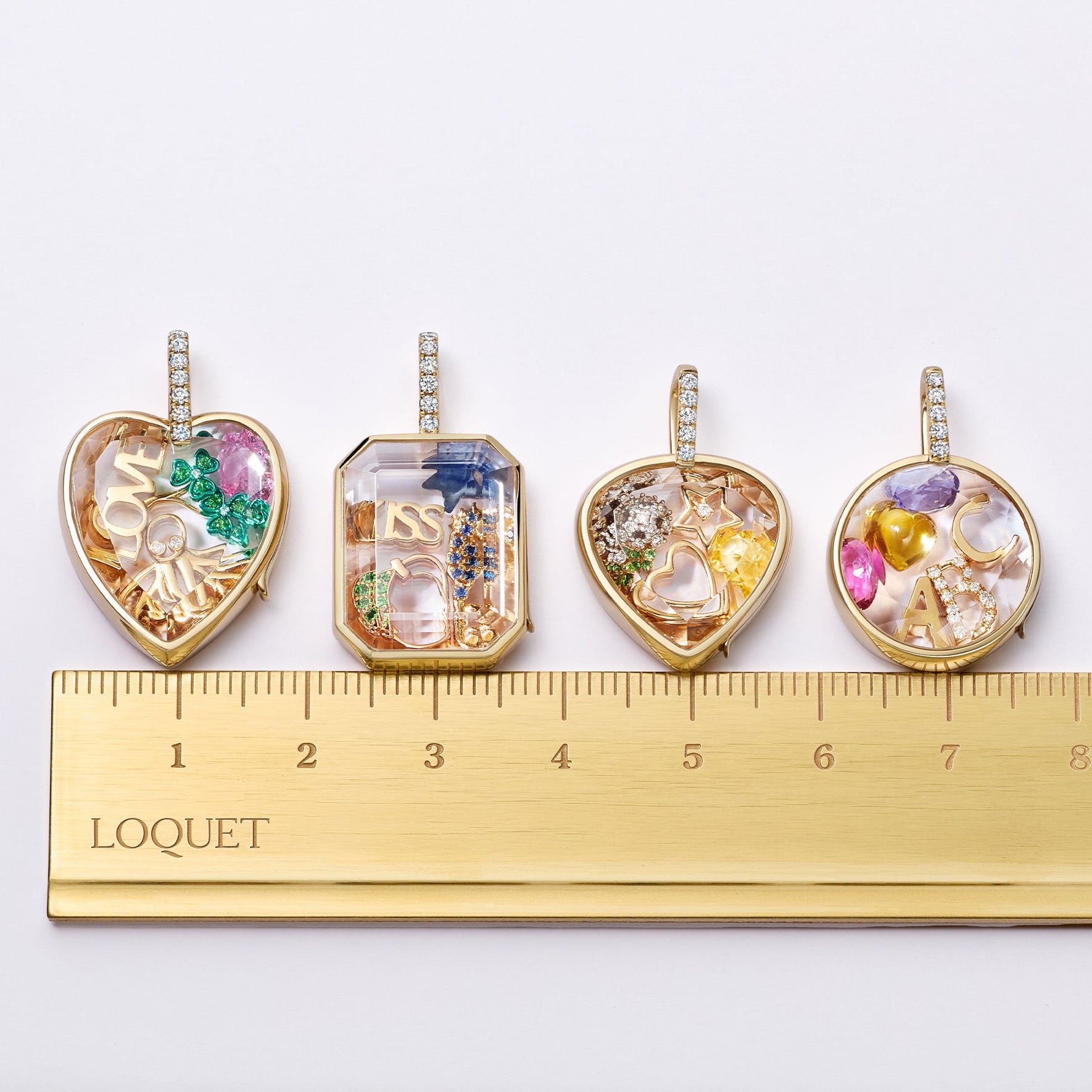 Charm Capsule Floating Locket Pendant Collection